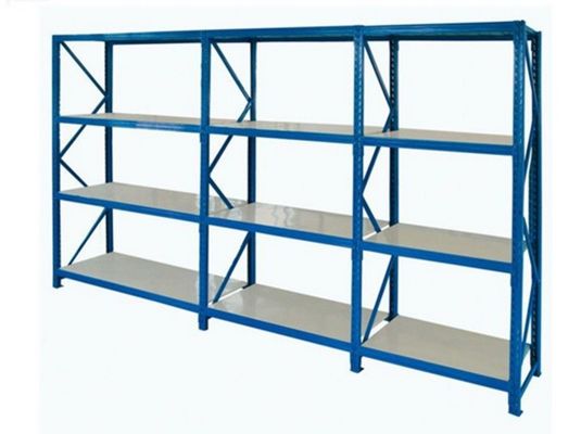 गुणवत्ता  Warehouse Steel Medium Duty Storage Rack With Upright Fram And Beams OEM Service कारखाना