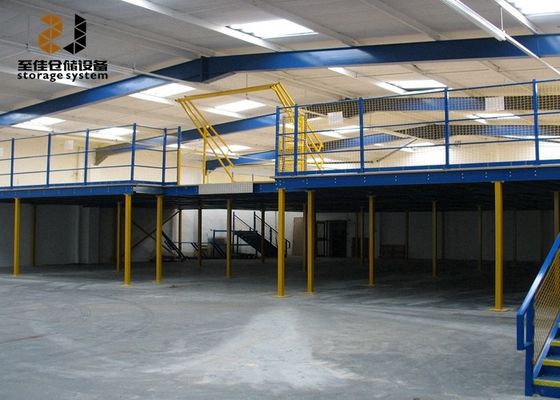 गुणवत्ता  Multi Level Safety Industrial Mezzanine Floors Epoxy Powder Coated कारखाना