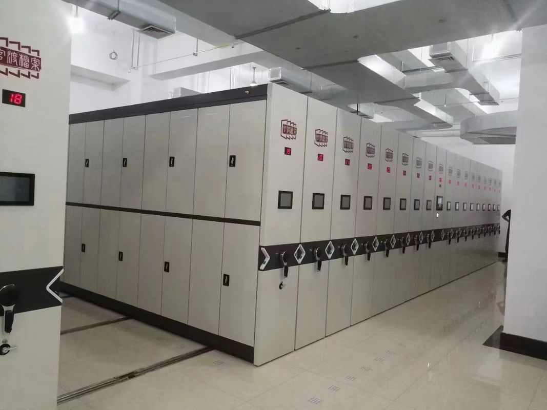 सुरक्षा लॉक के साथ मोबाइल ग्रे फाइल कैबिनेट 200 एलबीएस क्षमता संक्षारण संरक्षण शेल्फ प्रणाली