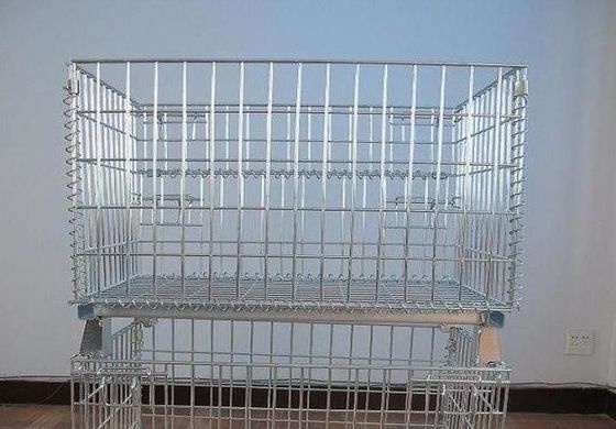 गोदाम में माल के भंडारण के लिए जस्ती पट्टी तार जाल पिंजरे