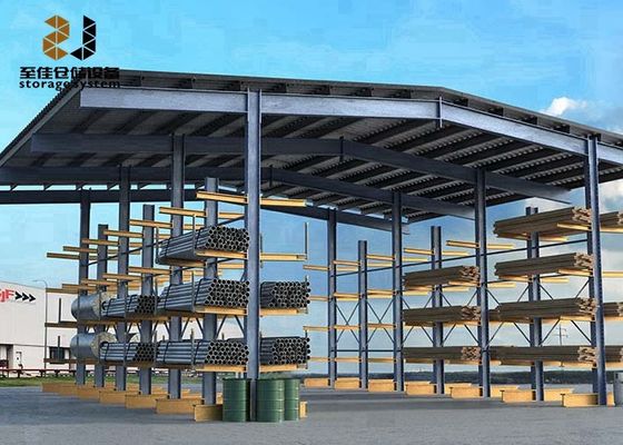 स्टील कैंटिलीवर रैक एकल पक्षीय संरचनात्मक कैंटिलीवर रैक निर्माता