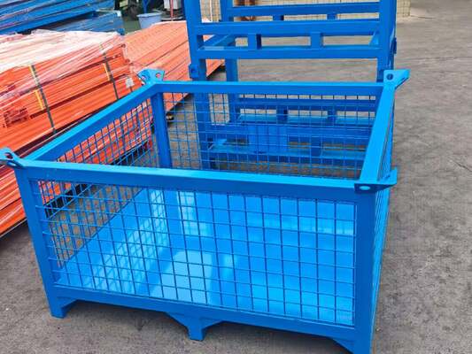 गोदामों के लिए नॉन-कोल्डेबल स्टैकिंग स्टोरेज केज